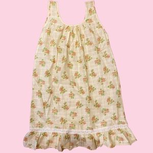 1970s Vintage Cottagecore Babydoll Nightgown